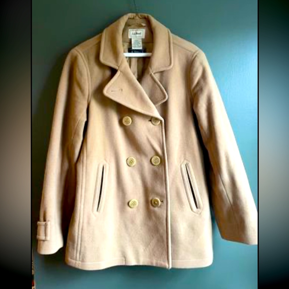 Camel Lambswool Peacoat